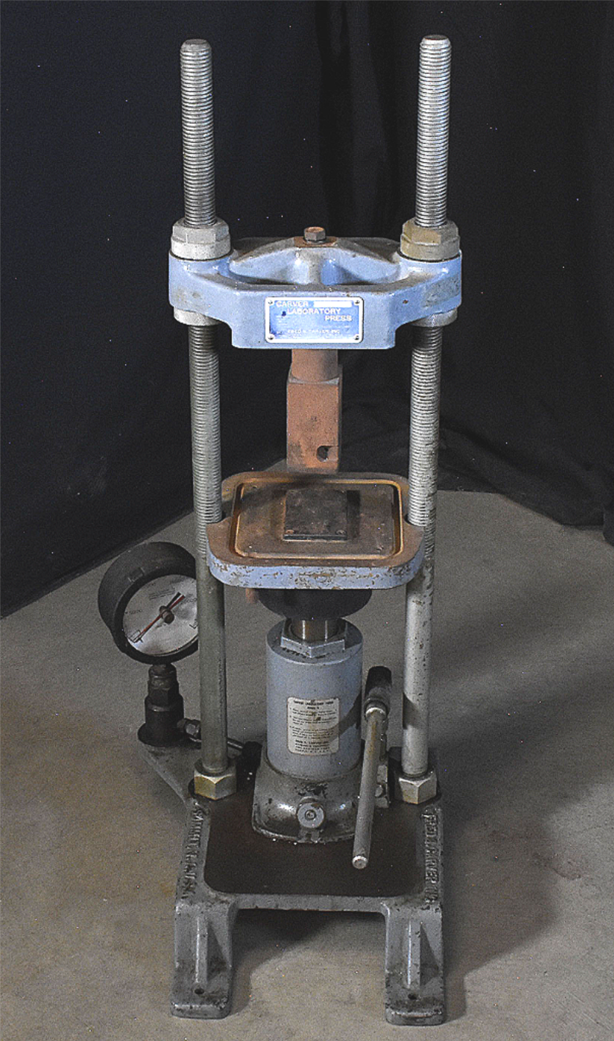 FRED S CARVER Model B 24 TON LABORATORY PRESSURE PRESS 90DAYWARRANTY FREE SHIP