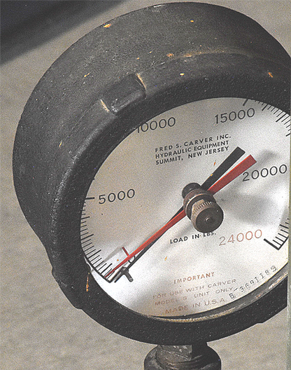 FRED S CARVER Model B 24 TON LABORATORY PRESSURE PRESS 90DAYWARRANTY FREE SHIP