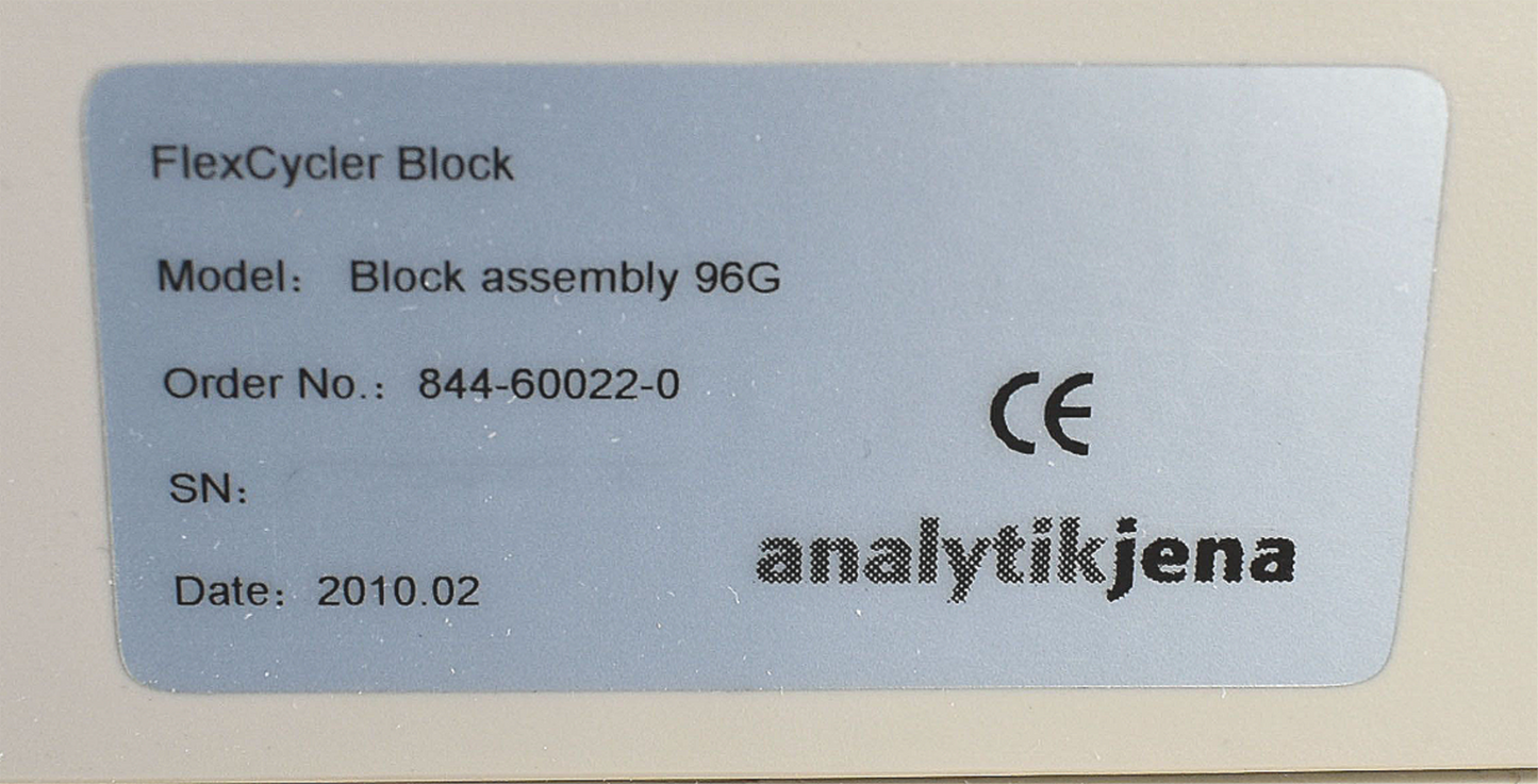 ANALYTIK JENA FLEXCYCLER PCR THERMAL CYCLER with Operation Manual FREE SHIP