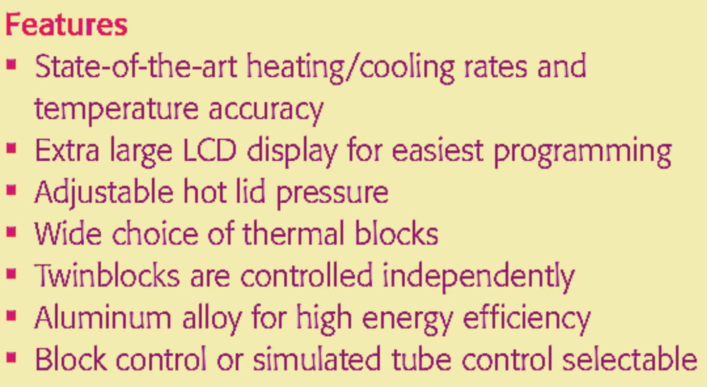 ANALYTIK JENA FLEXCYCLER PCR THERMAL CYCLER with Operation Manual FREE SHIP