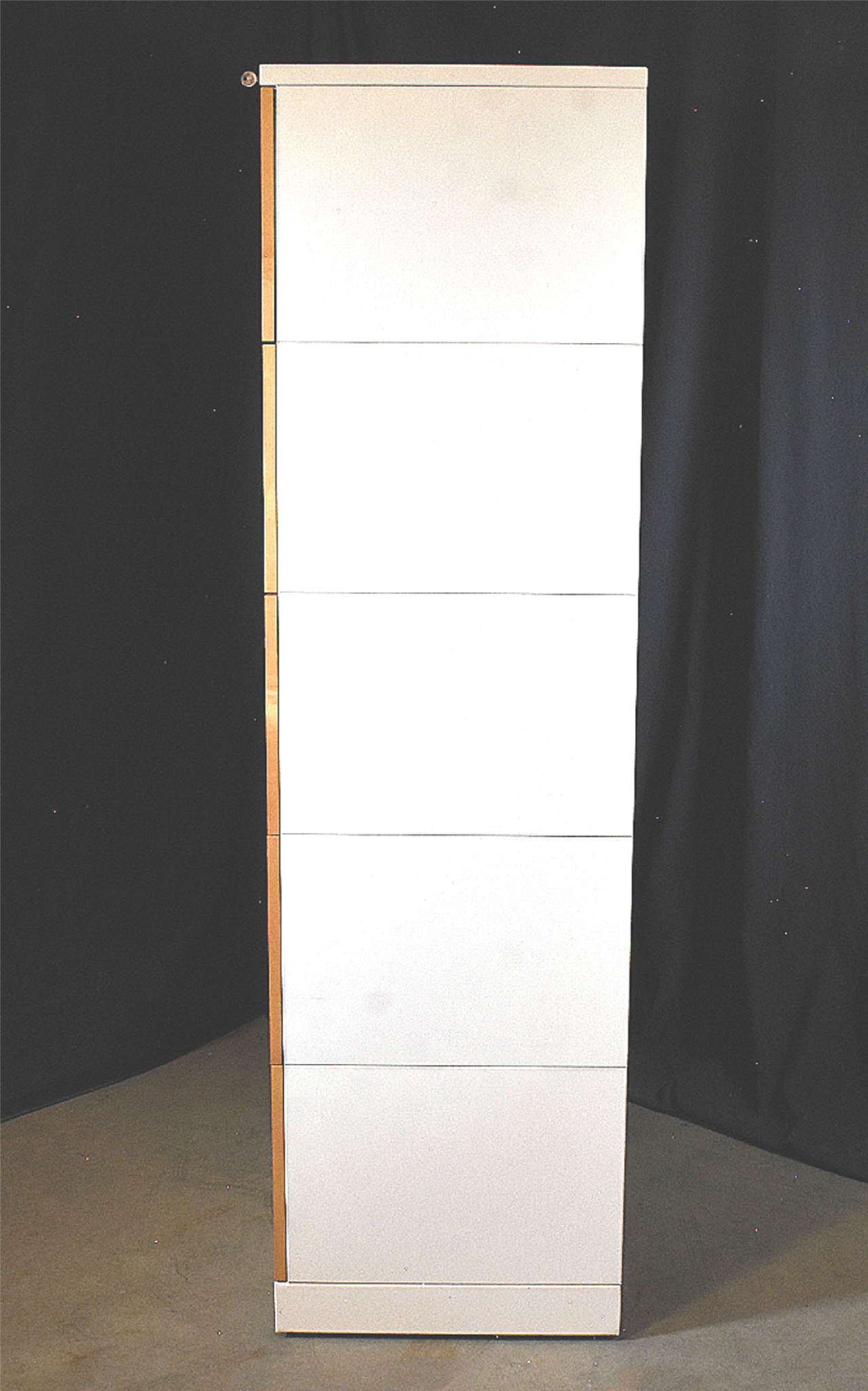 HERMAN MILLER VENEER WOOD LOCKABLE w/KEY 5 DRAWER LATERAL FILE CABINET FREE SHIP