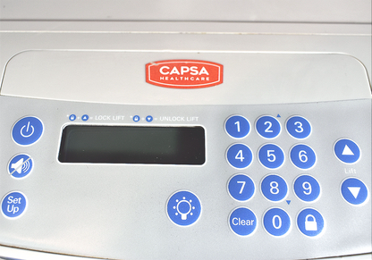 CAPSA HEALTHCARE M38e MEDICAL WORKSTATION SAFETY STORAGE 9BINPOWER LOCKABLE CART