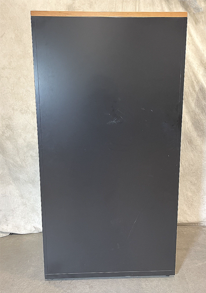 HERMAN MILLER VENEER WOOD LOCKABLE w/KEY 5 DRAWER LATERAL FILE CABINET FREE SHIP