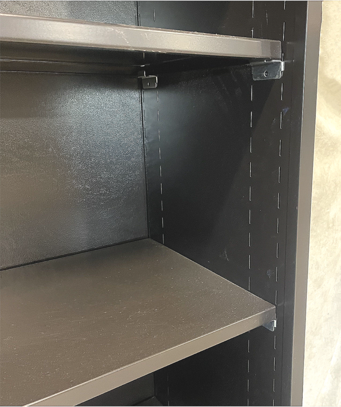 HERMAN MILLER VENEER WOOD 5 DRAWER LATERAL FILE CABINET LOCKABLE KEY & BOOKSHELF