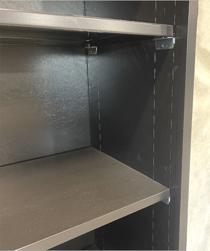 HERMAN MILLER VENEER WOOD 5 DRAWER LATERAL FILE CABINET LOCKABLE KEY & BOOKSHELF