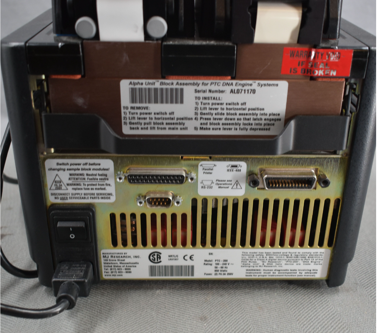 MJ Research PTC-200 PCR/Thermal Cycler Dual Blocks FREE SHIP