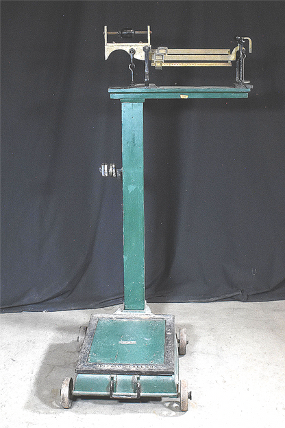 VINTAGE BUFFALO PLATFORM GRAIN SCALE Co. BEAM SCALE BALANCE & WEIGHTS FREE SHIP