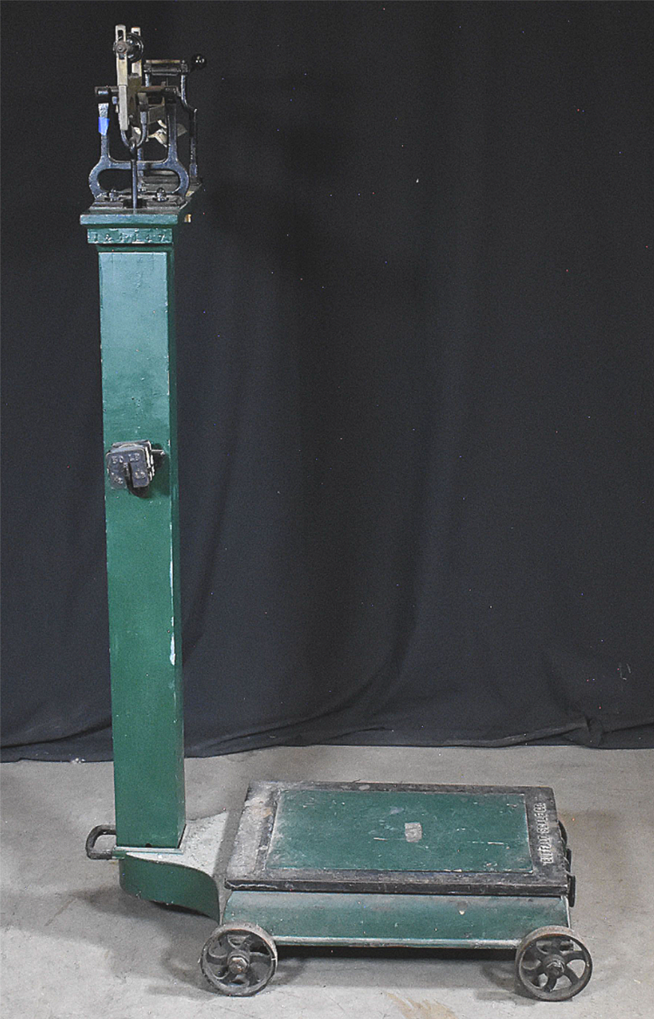 VINTAGE BUFFALO PLATFORM GRAIN SCALE Co. BEAM SCALE BALANCE & WEIGHTS FREE SHIP