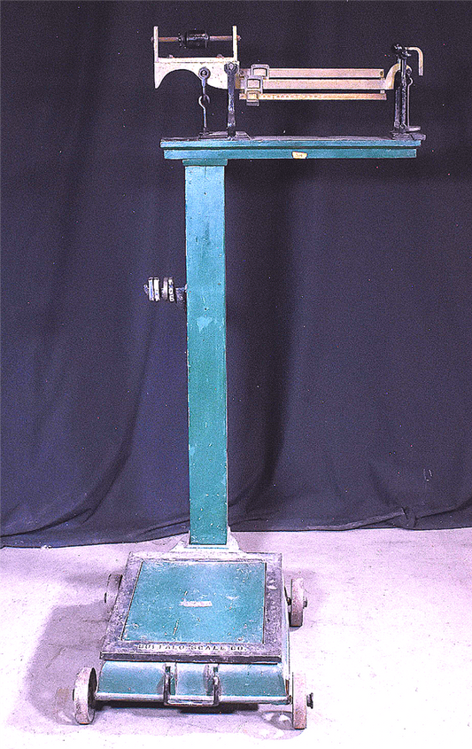 VINTAGE BUFFALO PLATFORM GRAIN SCALE Co. BEAM SCALE BALANCE & WEIGHTS FREE SHIP
