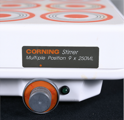 90DAYWARRANTY CORNING MP9I 9POSITION 9x250mL MAGNETIC STIRRER 2000RPM WATCHVIDE0