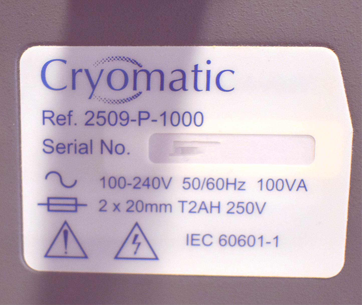 KEELER 2509-P-1000 CRYOMATIC CRYOSURGICAL PROBE REMOTE & CART WARRANTY FREE SHIP