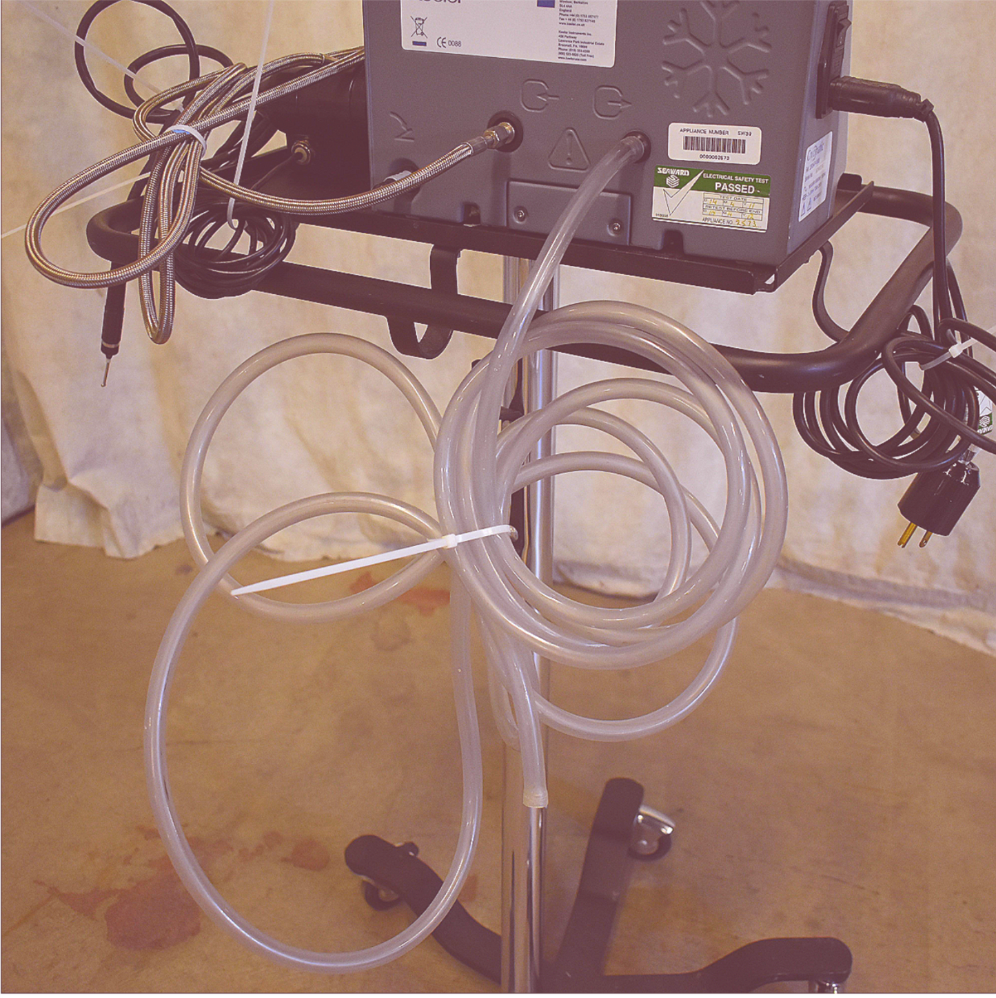 KEELER 2509-P-1000 CRYOMATIC CRYOSURGICAL PROBE REMOTE & CART WARRANTY FREE SHIP