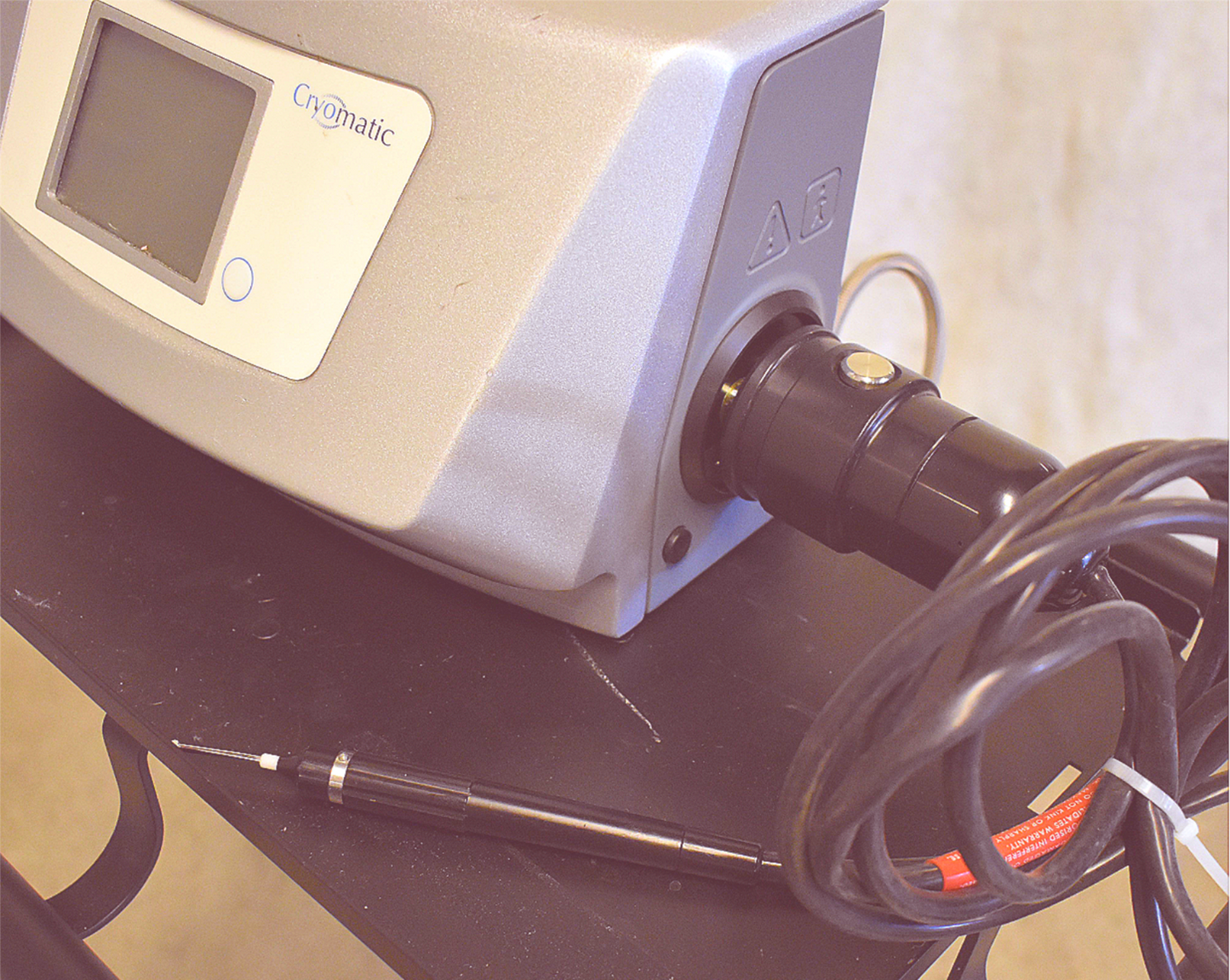 KEELER 2509-P-1000 CRYOMATIC CRYOSURGICAL PROBE REMOTE & CART WARRANTY FREE SHIP