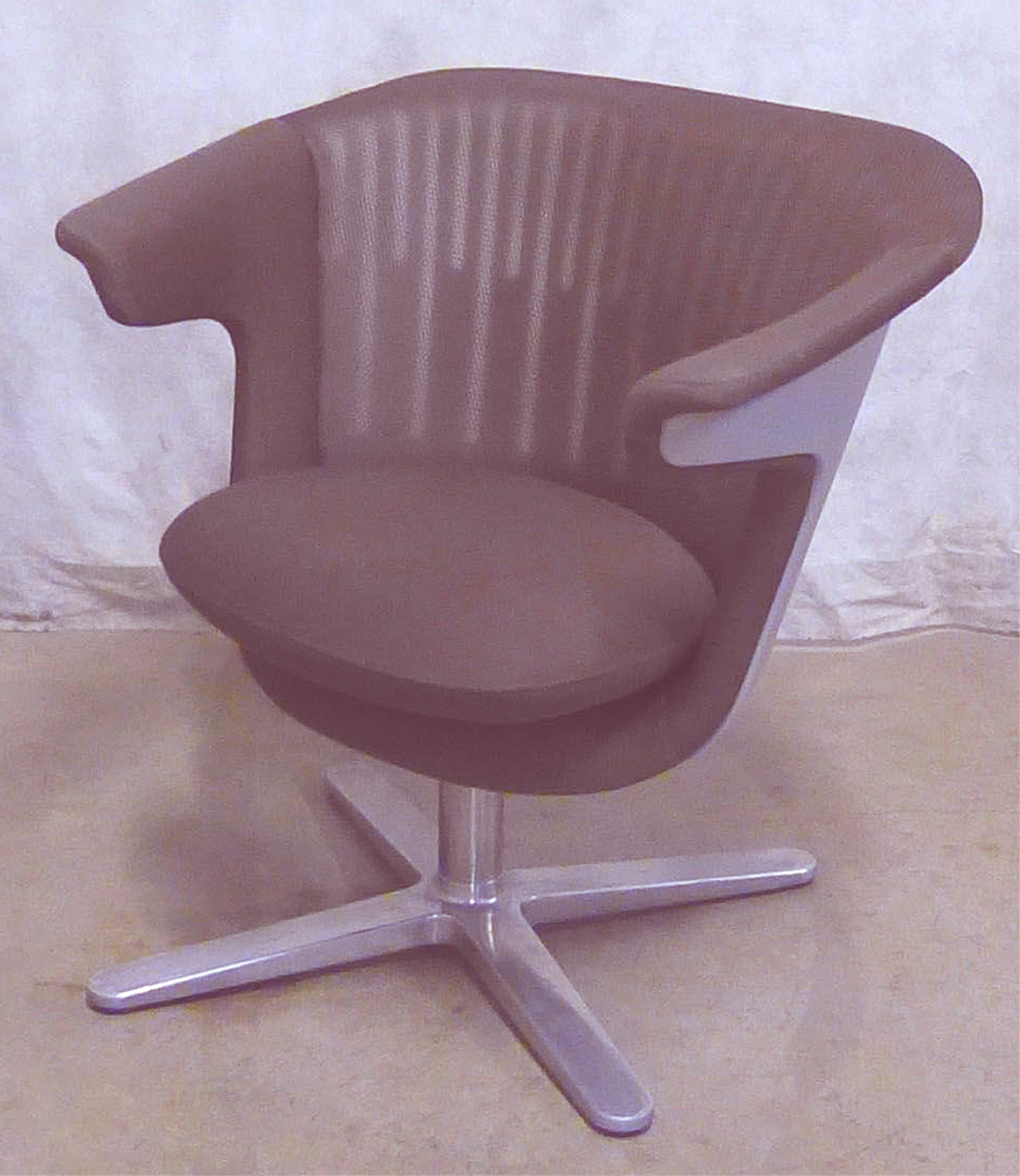PAIR STEELCASE i2i CONTEMPORARY ACCENT SWIVEL ROOT BEER OFFICE CHAIRS with ARMS