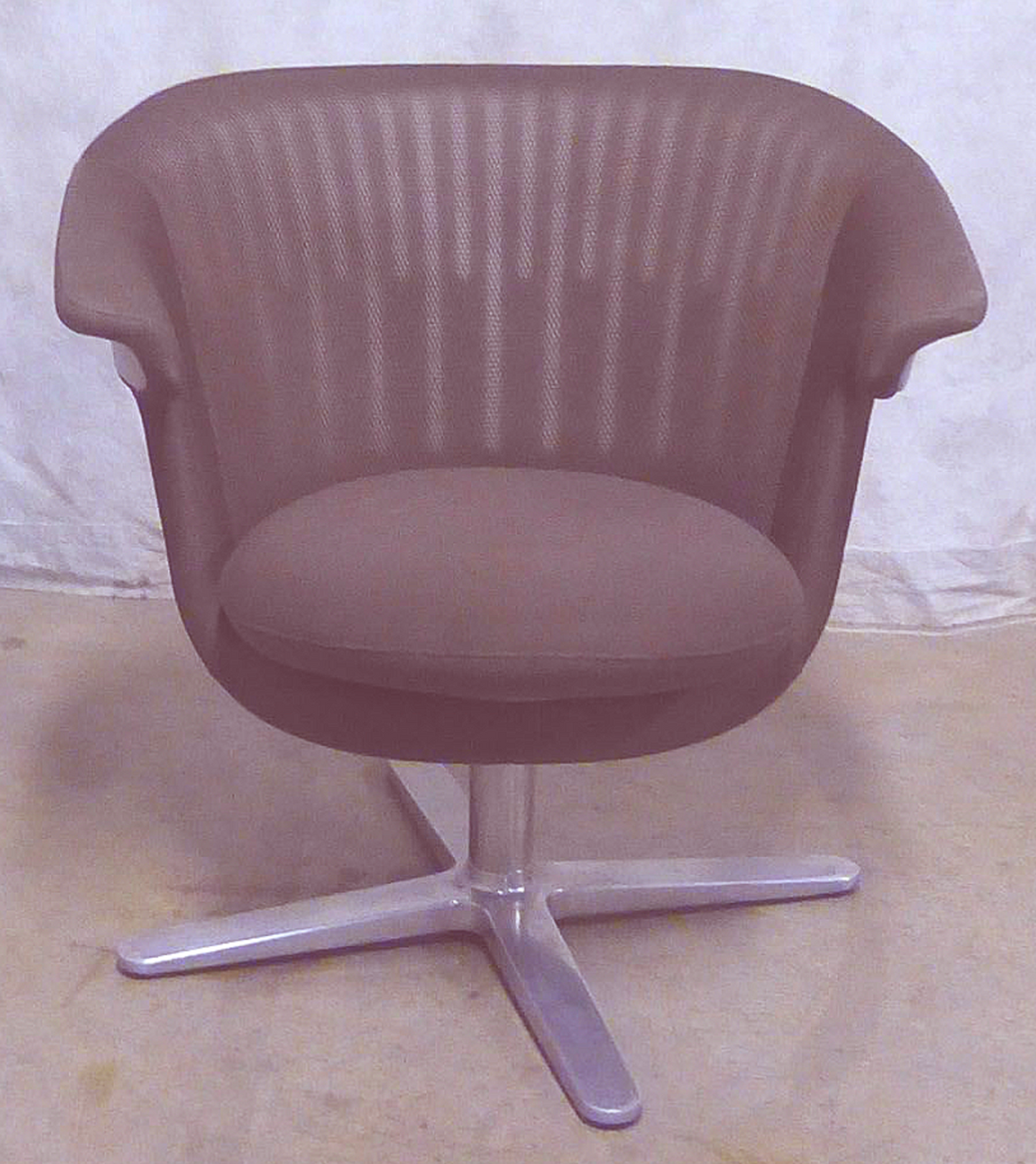 PAIR STEELCASE i2i CONTEMPORARY ACCENT SWIVEL ROOT BEER OFFICE CHAIRS with ARMS