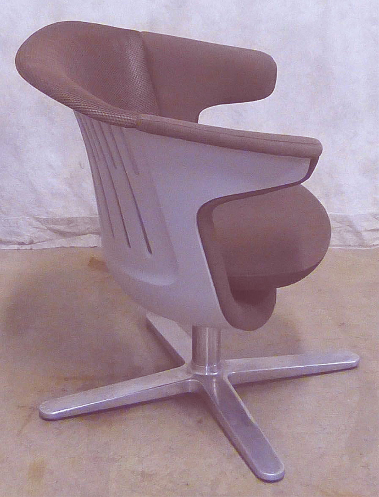 PAIR STEELCASE i2i CONTEMPORARY ACCENT SWIVEL ROOT BEER OFFICE CHAIRS with ARMS