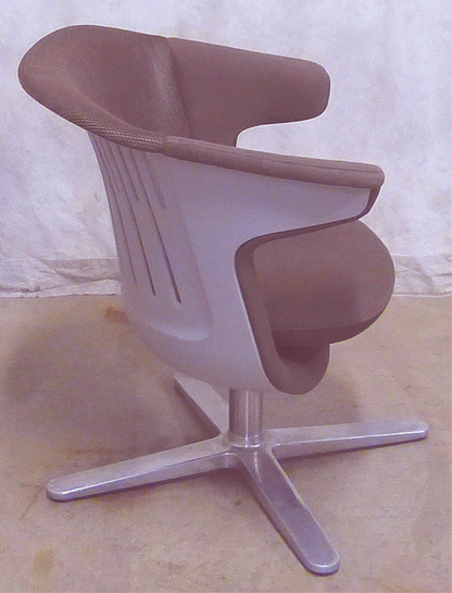 PAIR STEELCASE i2i CONTEMPORARY ACCENT SWIVEL ROOT BEER OFFICE CHAIRS with ARMS