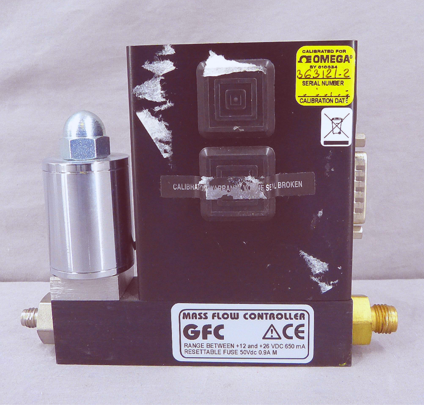 OMEGA FMA5418 N2 0-5 L/min MASS FLOW CONTROLLER NITROGEN 90DAYWARRANTY