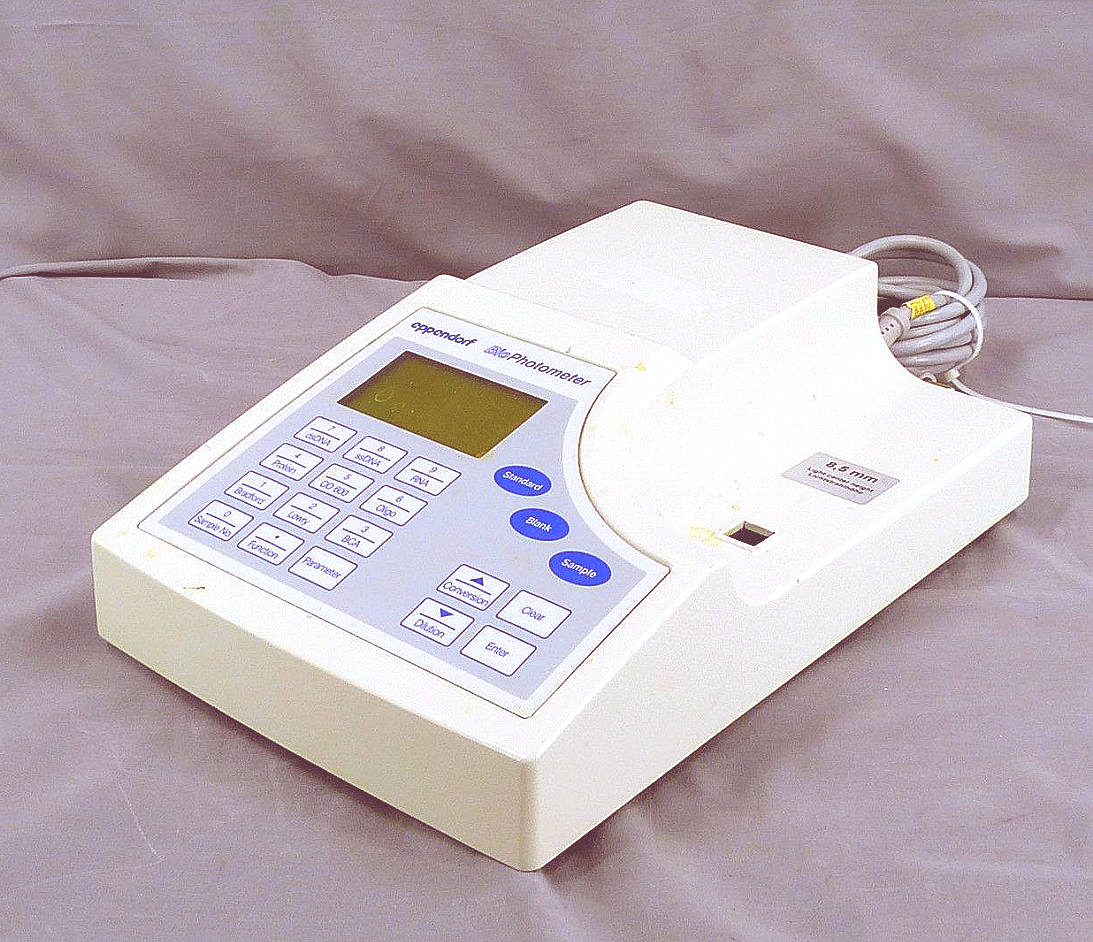 EPPENDORF BIO PHOTOMETER 6131 230, 260, 280, 320, 562,595nm <0.1nm 90DAYWARRANTY