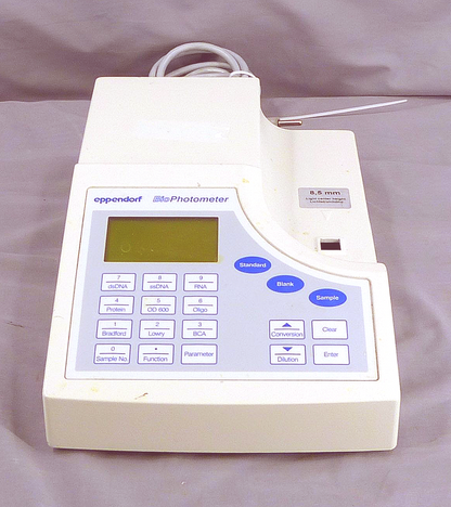 EPPENDORF BIO PHOTOMETER 6131 230, 260, 280, 320, 562,595nm <0.1nm 90DAYWARRANTY