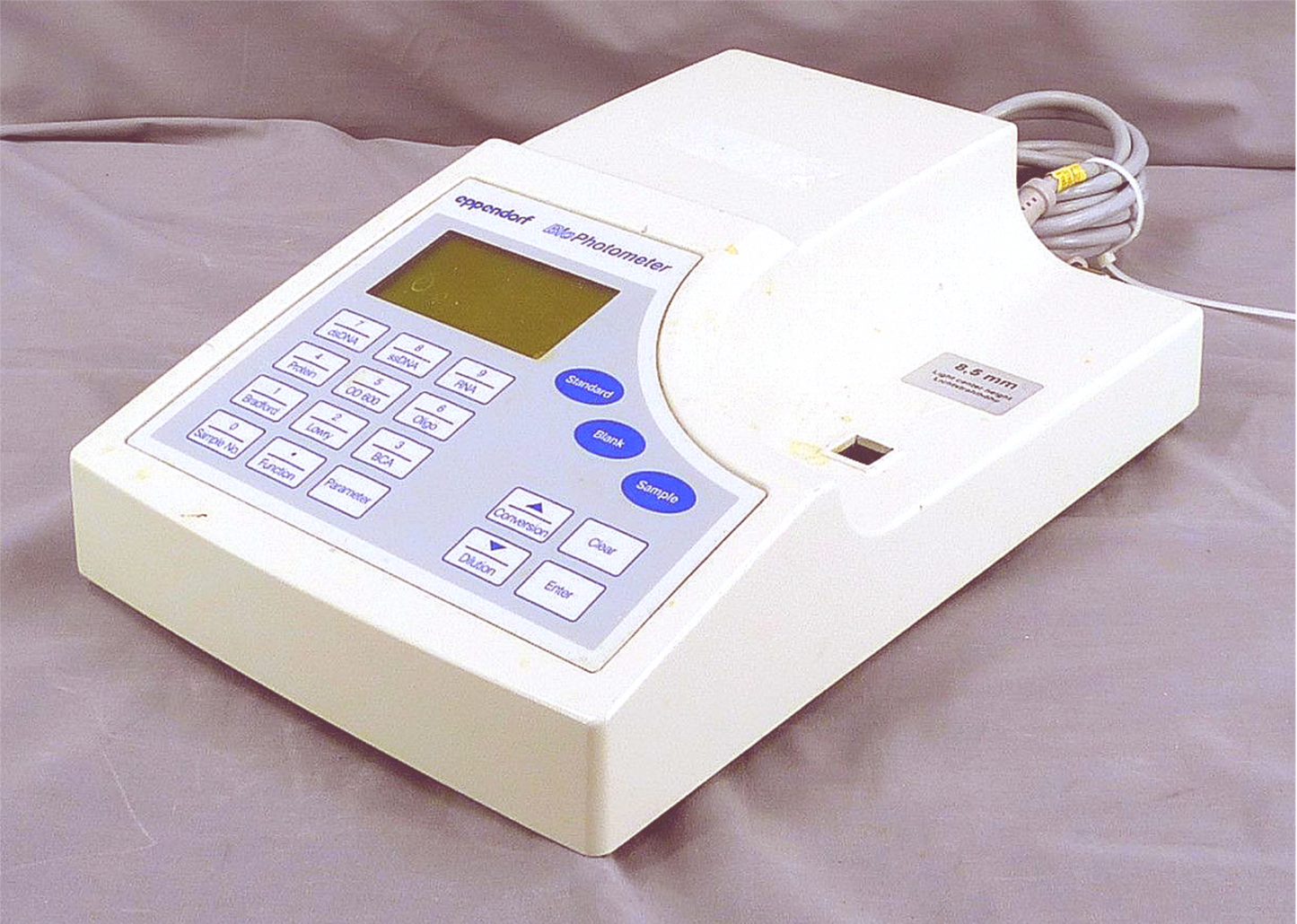 EPPENDORF BIO PHOTOMETER 6131 230, 260, 280, 320, 562,595nm <0.1nm 90DAYWARRANTY