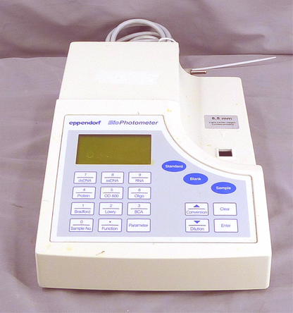 EPPENDORF BIO PHOTOMETER 6131 230, 260, 280, 320, 562,595nm <0.1nm 90DAYWARRANTY