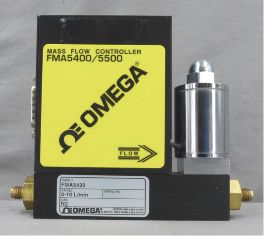 OMEGA FMA5420 N2 0-10 L/min MASS FLOW CONTROLLER NITROGEN 90DAYWARRANTY