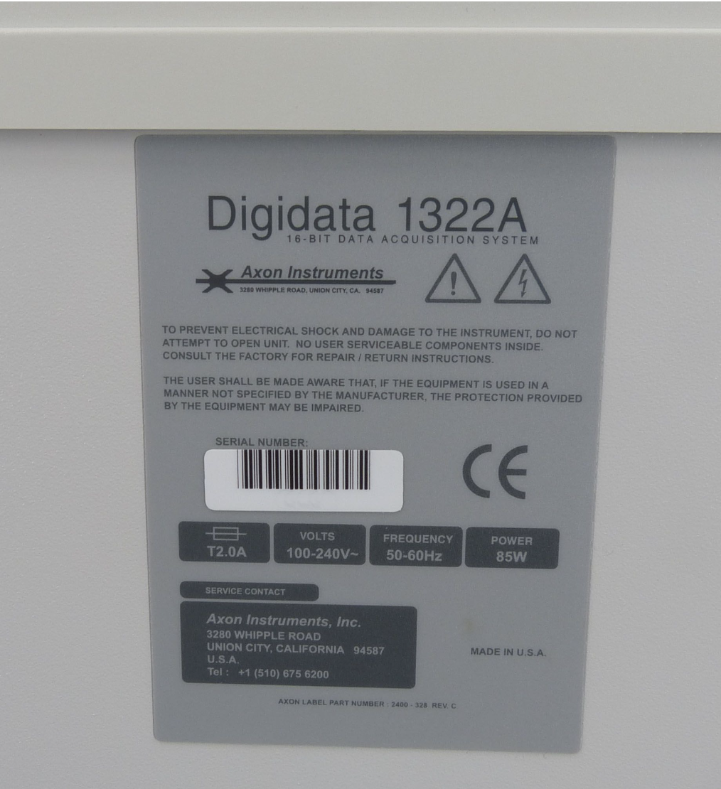 AXON INSTRUMNENTS DIGIDATA 1322A DATA ACQUISITION SYSTEM 90DAYWARRANTY