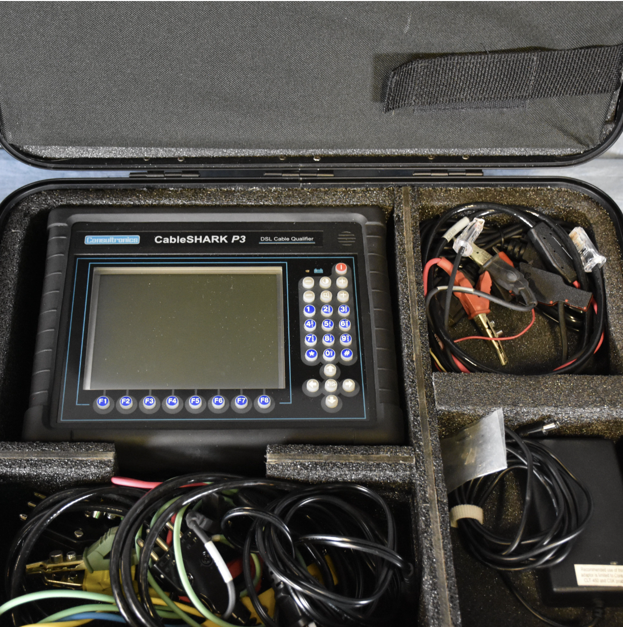 CONSULTRONICS EXFO CableSHARK P3 NETWORK VF/DSL CABLE QUALIFIER 90-DAY-WARRANTY