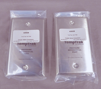 TEMPTRAK ENTERPRISE 10108-01 PRESSURE DIFFERENTIAL MONITOR TRANSMETER WARRANTY