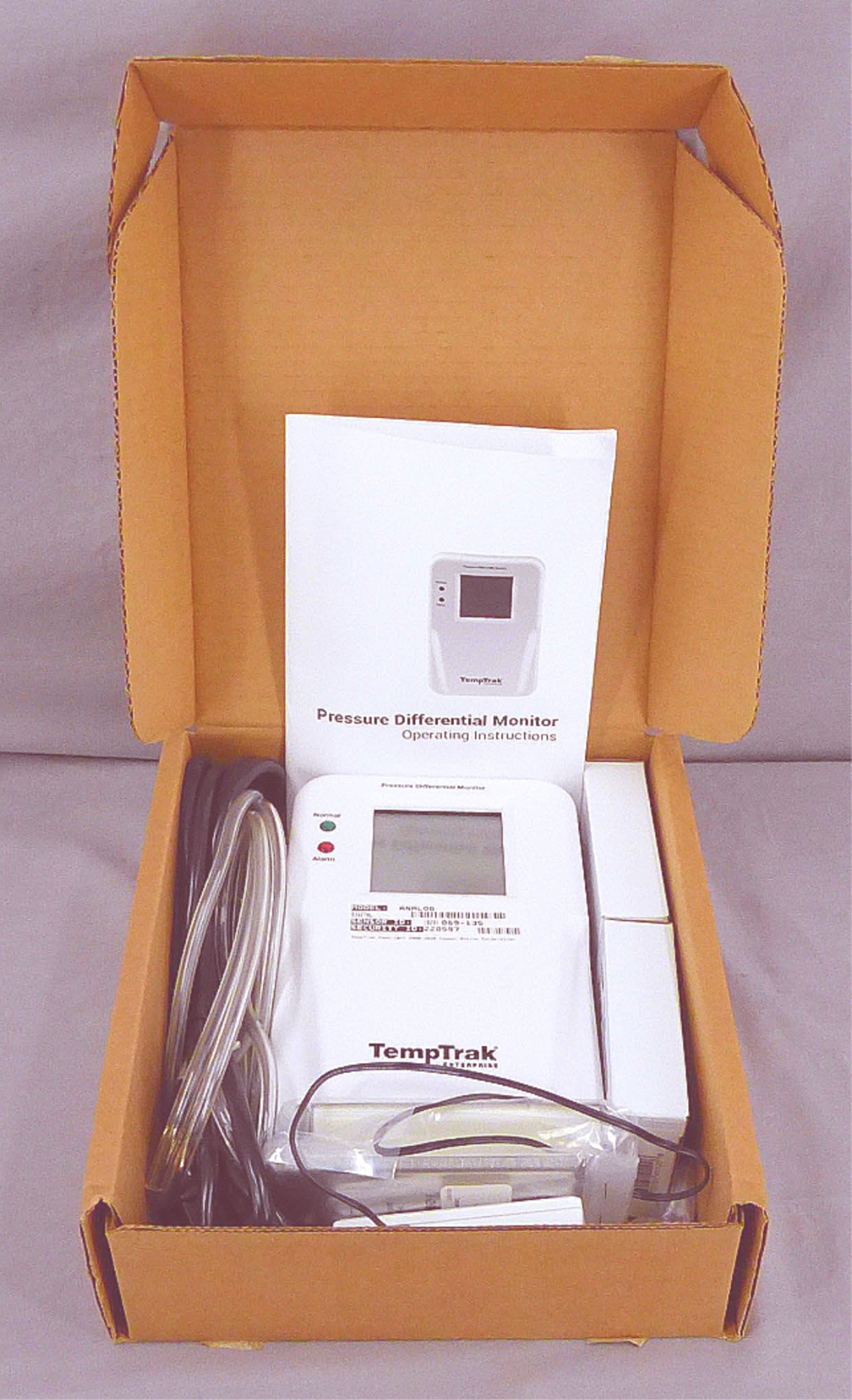 TEMPTRAK ENTERPRISE 10108-01 PRESSURE DIFFERENTIAL MONITOR TRANSMETER WARRANTY