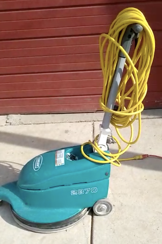 TENNANT 2370 CORDED HIGHSPEED FOLDABLE 20" BURNISHER 90DAYWARRANTY WATCH VIDEO