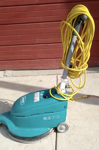 TENNANT 2370 CORDED HIGHSPEED FOLDABLE 20" BURNISHER 90DAYWARRANTY WATCH VIDEO