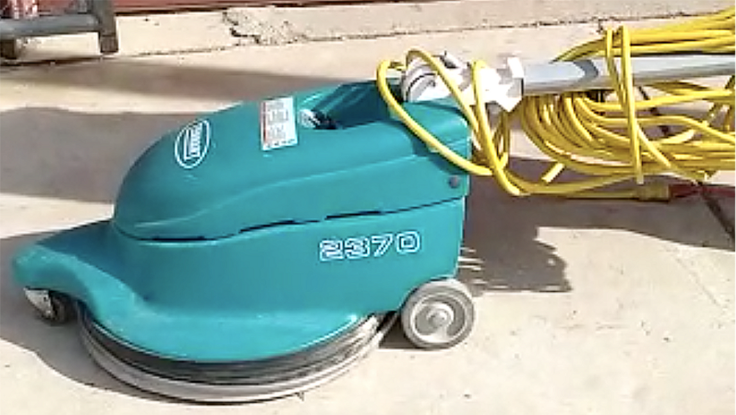 TENNANT 2370 CORDED HIGHSPEED FOLDABLE 20" BURNISHER 90DAYWARRANTY WATCH VIDEO