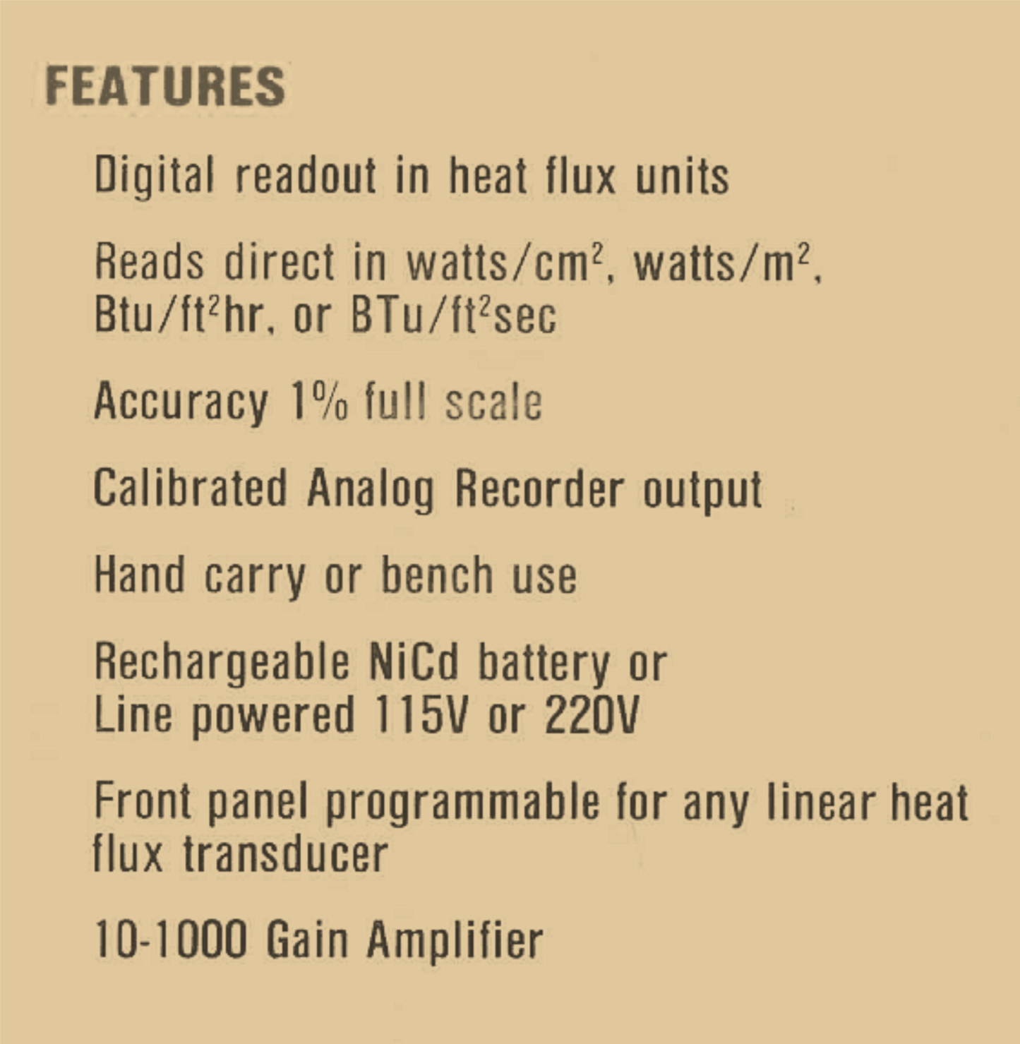 MEDTHERM H-201 UNIVERSAL HEAT FLUX METER LINEAR TRANSDUCER 90DAYWARRANT FREESHIP