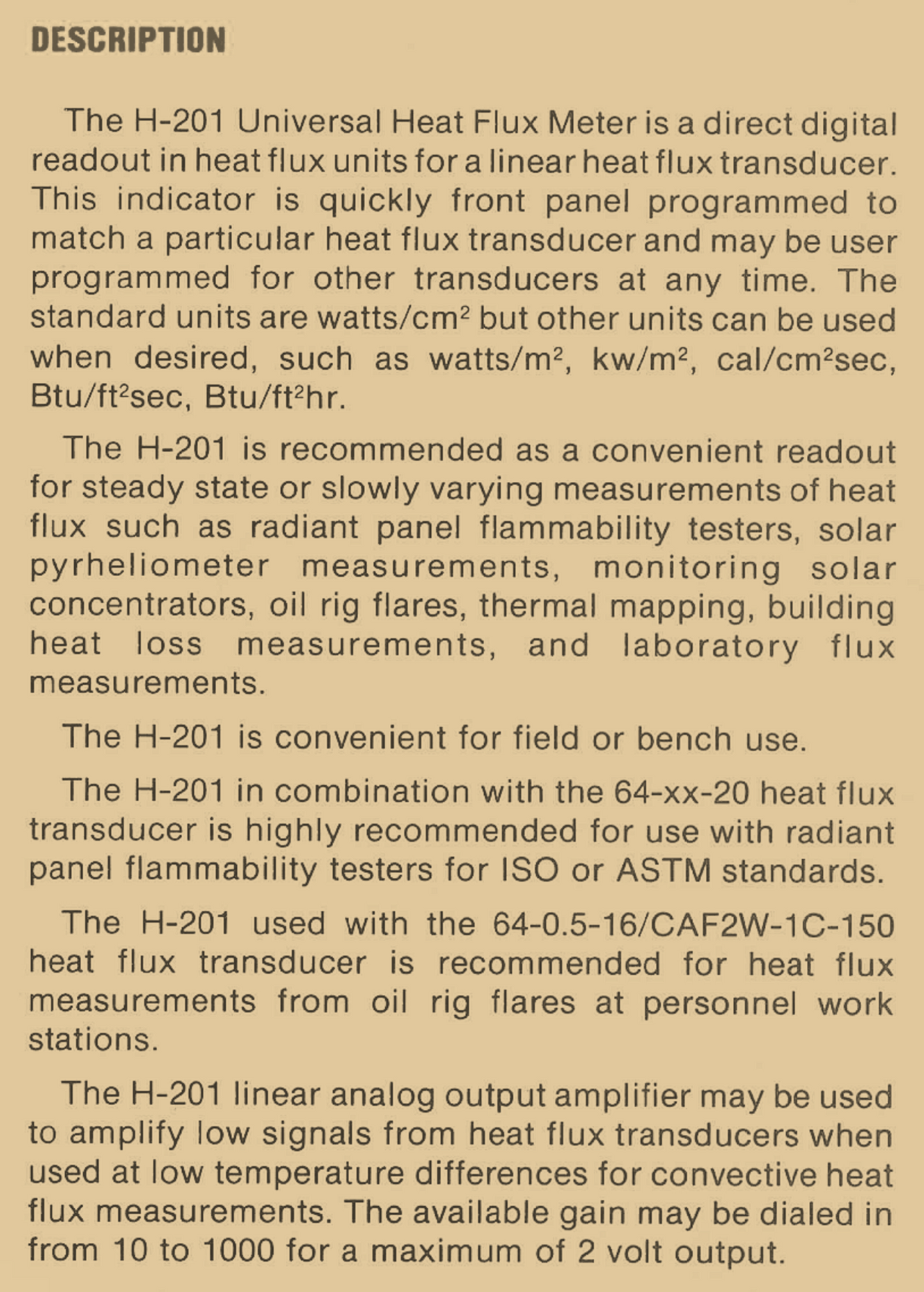 MEDTHERM H-201 UNIVERSAL HEAT FLUX METER LINEAR TRANSDUCER 90DAYWARRANT FREESHIP