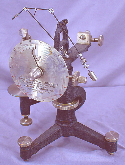 CENCO DU NOUY INTERFACIAL TENSIOMETER CASE ORIGINAL MANUAL & ManyExtras FREESHIP