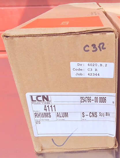 LCN 4111 254766 RIGHT HANDED PARALEL ARM PUSHSIDE HEAVYDUTY DOOR CLOSER WARRANTY