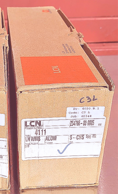 LCN 4111 361786 LEFT HANDED PARALLEL ARM PUSHSIDE HEAVYDUTY DOOR CLOSER WARRANTY