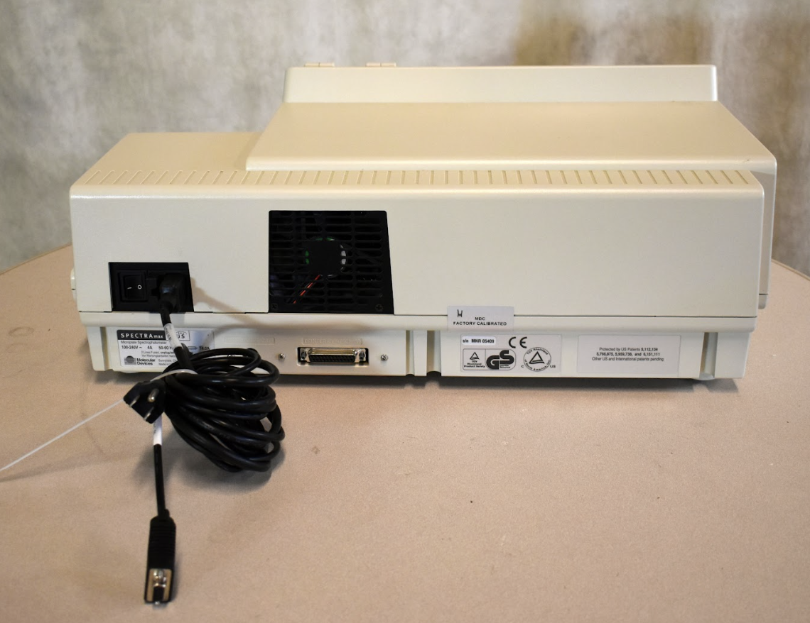 MOLECULAR DEVICES SPECTRAMAX 384 PLUS MICROPLATE READ 90DAYWARRANTY WATCH VIDEO