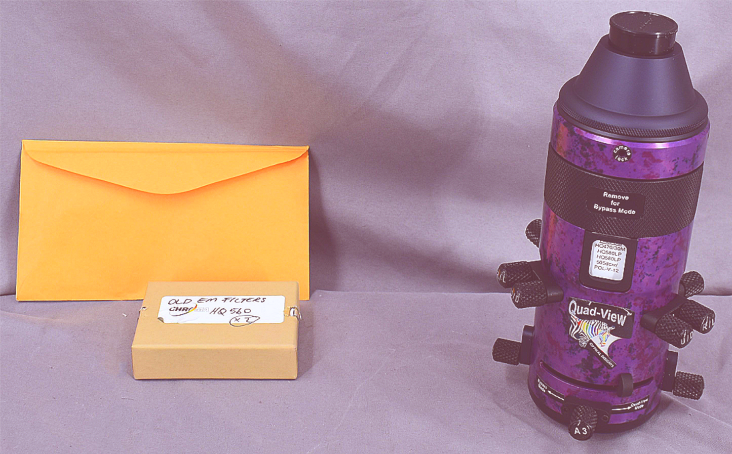 OPTICAL INSIGHTS QUAD-VIEW QV-FC CAMERA ATTACHMENT with ORIGINAL CASE FREE-SHIP