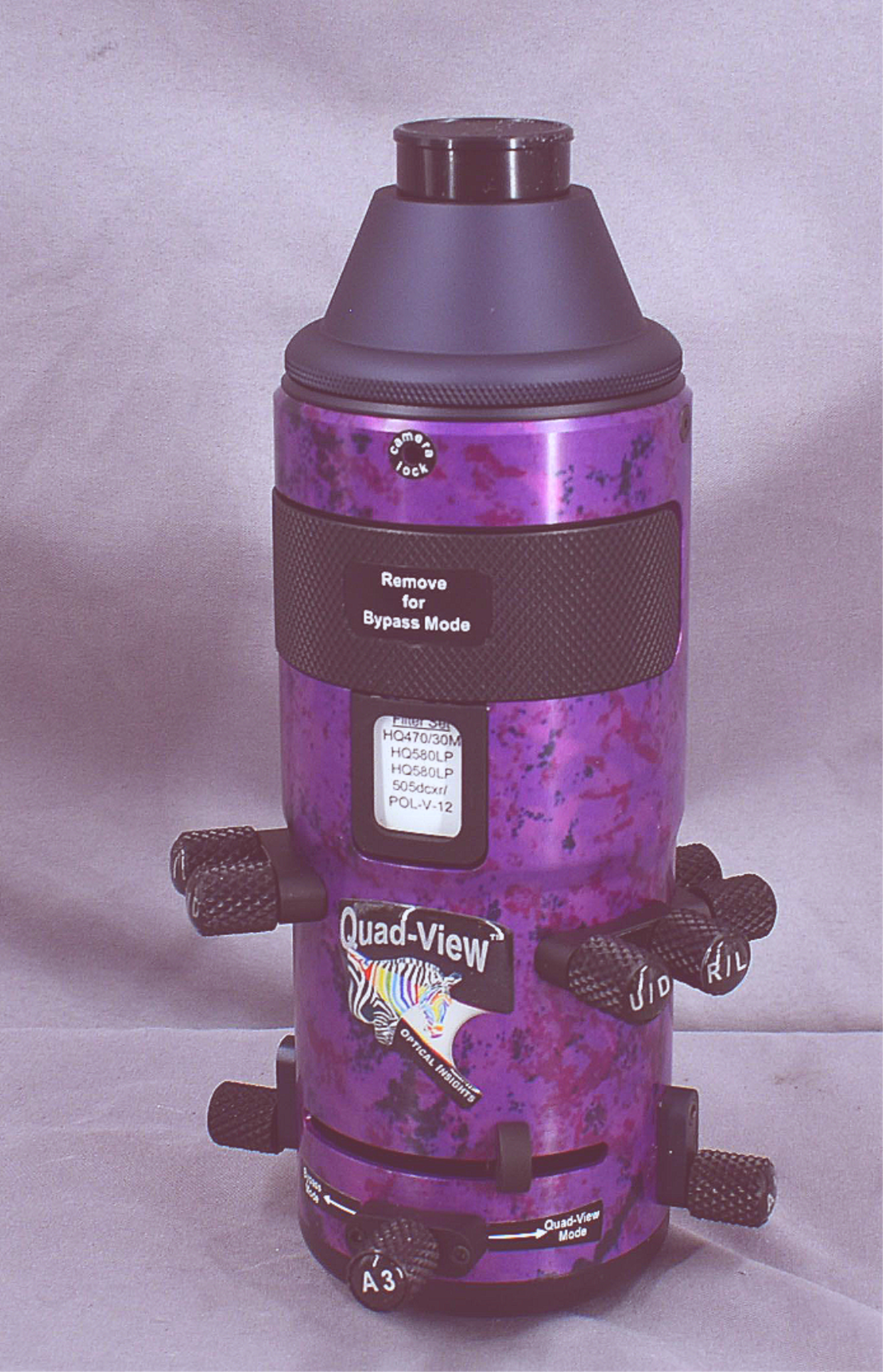 OPTICAL INSIGHTS QUAD-VIEW QV-FC CAMERA ATTACHMENT with ORIGINAL CASE FREE-SHIP