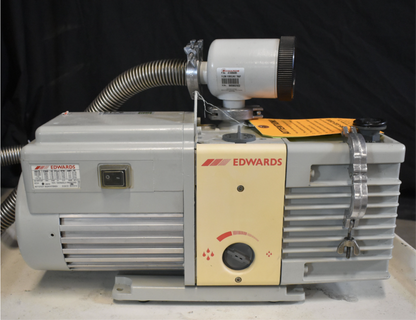 100% EDWARDS RV8 VACUUM PUMP with FL20K FORELINE TRAP 90-DAYWARRANTY WATCH VIDEO