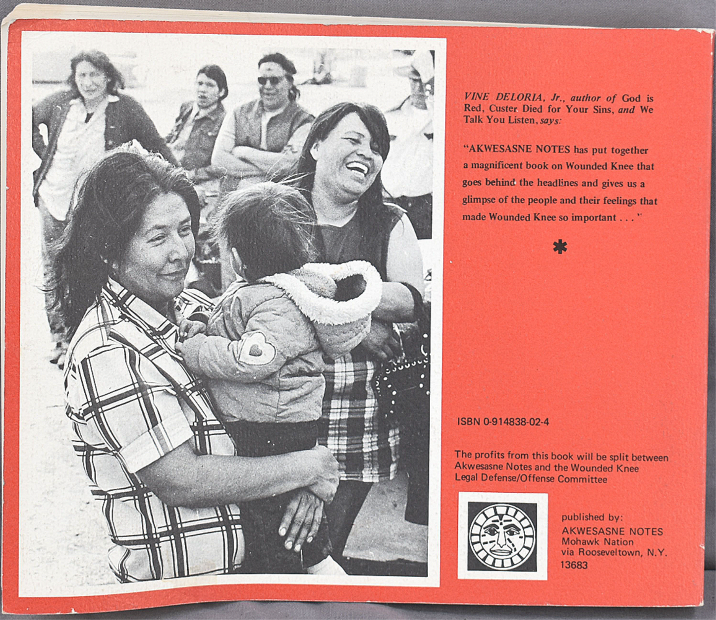 VOICES FROM WOUNDED KNEE AKWESASNE NOTES 1976 90-DAY-WARRANTY