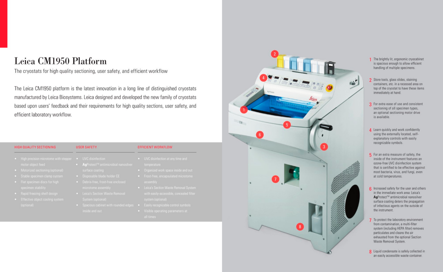 LEICA CM1950 CRYOSTAT VACUUM UV ULTRAVIOLET 60 Hz 120V 90DAYWARRANTY WATCH-VIDEO