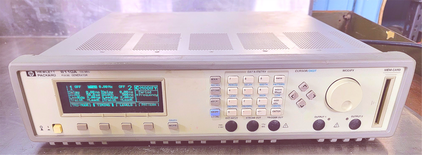 100% TESTED HEWLETT PACKARD 8110A PULSE GENERATOR 90-DAY-WARRANTY FREE SHIP