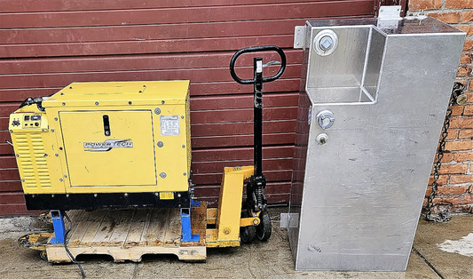 POWERTECH PT8KS1-2D 8KW DIESEL GENERATOR PLUS 50 GALLON ALUMINUM TANK FREE SHIP