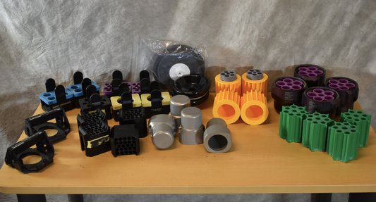 Qty:18 Mixed lot of Centrifuge buckets and adapterS FREE SHIP