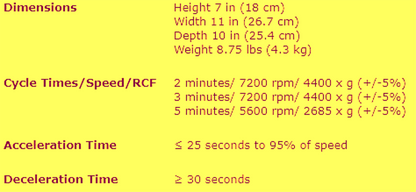 WARRANTY HEMOCUE STATSPIN EXPRESS 3 PLASMA SERUM CENTRIFUGE WATCH-VIDEO FREESHIP
