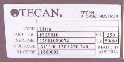 TECAN ULTRA F129010 PLATE READER FLUORESCENCE ABSORBANCE MANUALWARRANTY FREESHIP